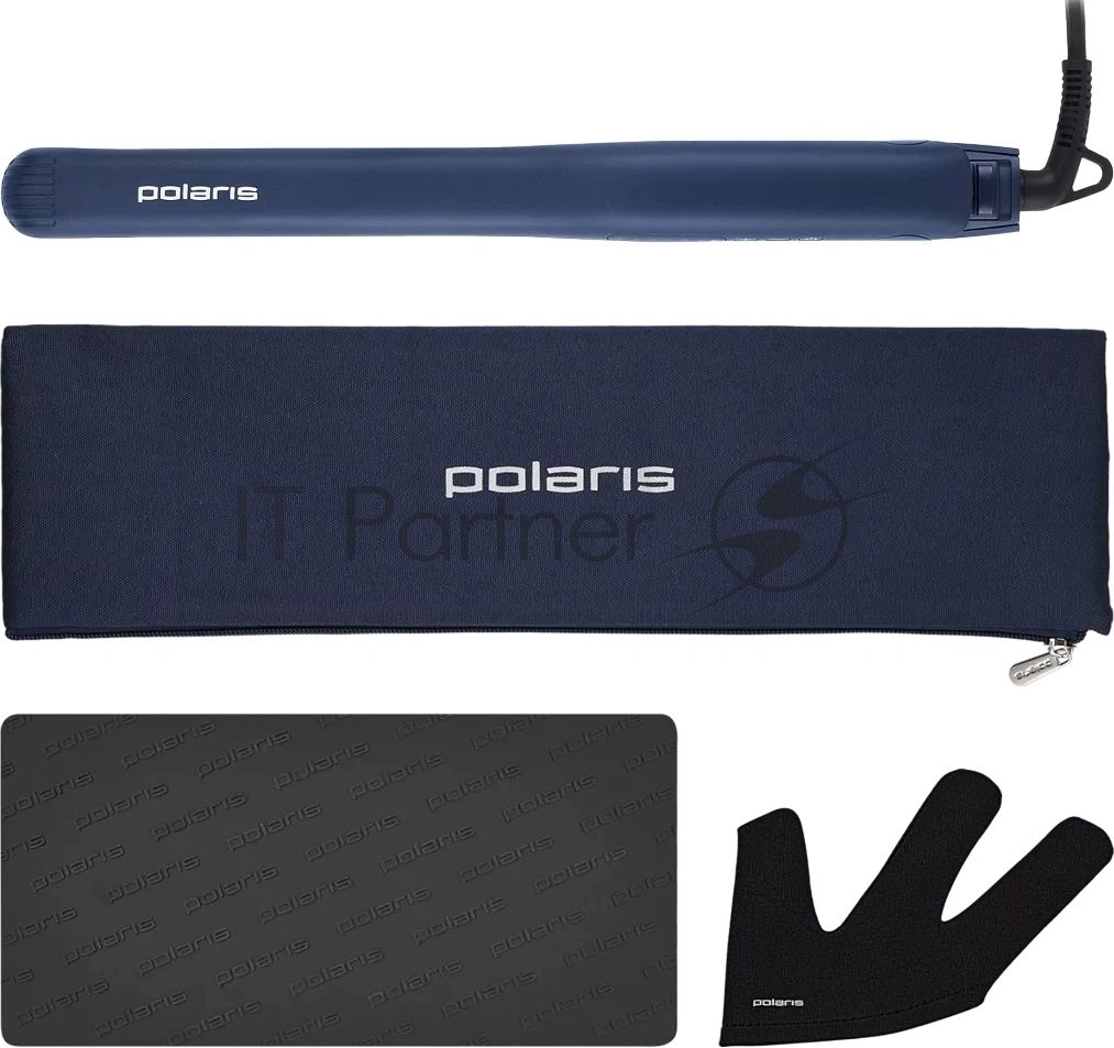 Выпрямитель для волос Polaris PHS 2516Mi синий, 25 мм, 220 °C, 6 режимов