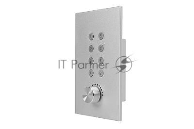 Панель управления INTREND ITPAD-8B для аудиопроцессоров INTREND встраиваемая, настенная, с 8 назначаемымим кнопками и роторной ручкой, управление несколькими устройствами, PoE