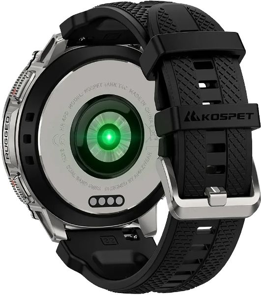 Умные часы KOSPET Tank T4C, 1.5" AMOLED, Bluetooth, IP69K, серебристый