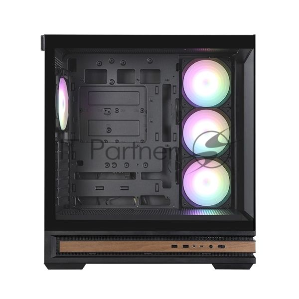 Компьютерный корпус ZALMAN P40 Prism Plus, ATX, черный, WINDOW, 3xCombo (3.5'' or 2.5"), 1xUSB TYPE-C, 2xUSB 3.0, SIDE 3x120мм ARGb, REAR 1x120мм ARGb