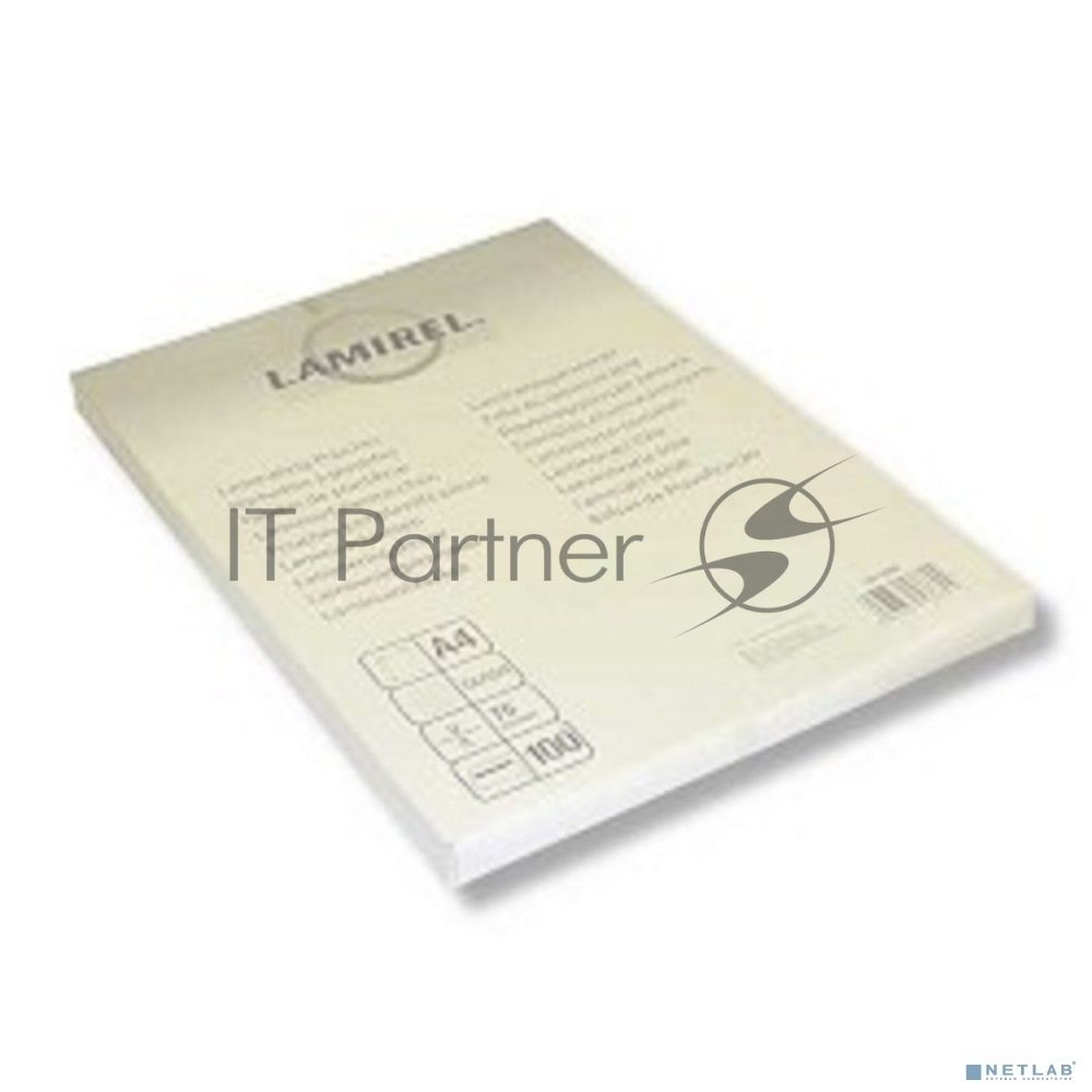 Пленка для ламинирования Lamirel LA-78656 75мкм A4 (100 шт) 216x303 мм