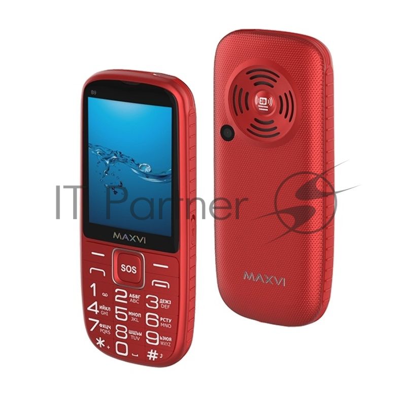 Мобильный телефон Maxvi B9 красный