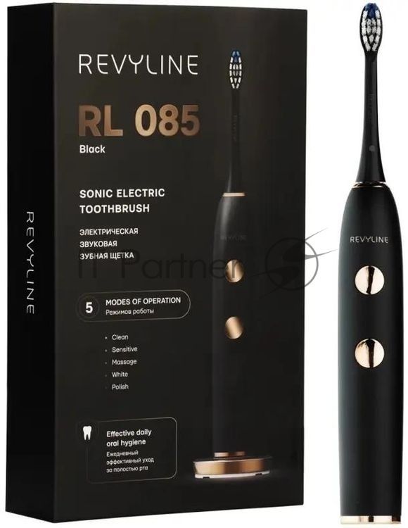 Электрическая зубная щетка Revyline RL 085, чёрная