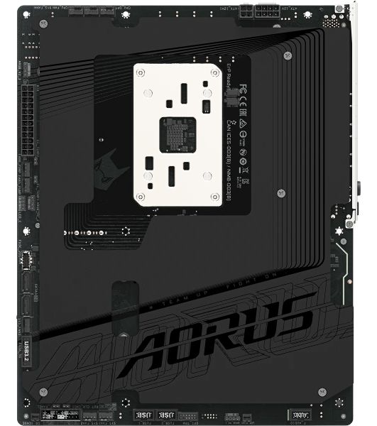 Материнская плата Gigabyte B850 AORUS STEALTH, AM5, AMD B850, 4xDDR5, 2xSATA, 4xM.2, 1xPCIe 5.0 x16, 1xPCIe 4.0 x16, 1xHDMI, 1x5Gb LAN, Wi-Fi 7, Bluetooth 5.4, 1xUSB-C 10Gbps, 2xUSB-A 10Gbps, 4xUSB-A 5Gbps, 4xUSB-A 2.0, 3x3.5 мм + S/PDIF оптический, 7.1, 
