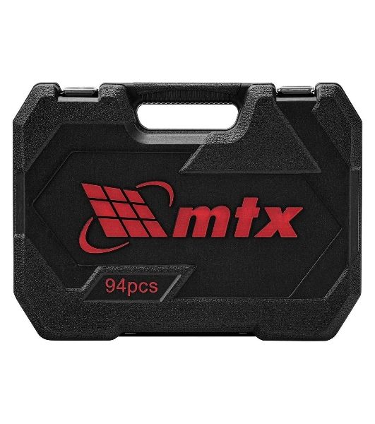 Набор инструментов, 1/2", 1/4", CrV, пластиковый кейс 94 предмета MTX