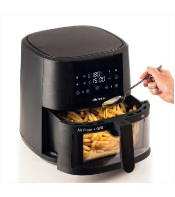 Аэрофритюрница Ariete 4630/00 черный, 1500 Вт, 9 л, сенсор, 8 программ