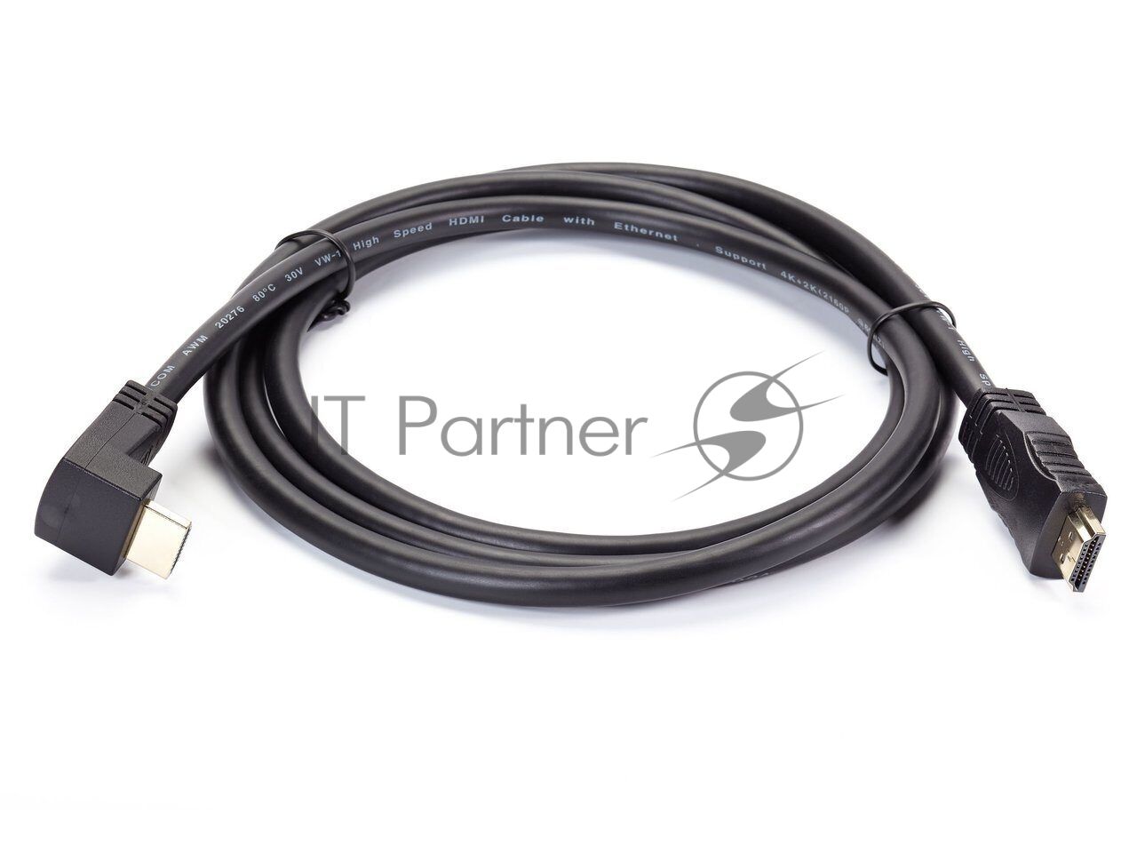 Кабель VCOM CG523-1.8M HDMI<=>HDMI-угловой коннектор 90град 1.8м, 2.0V