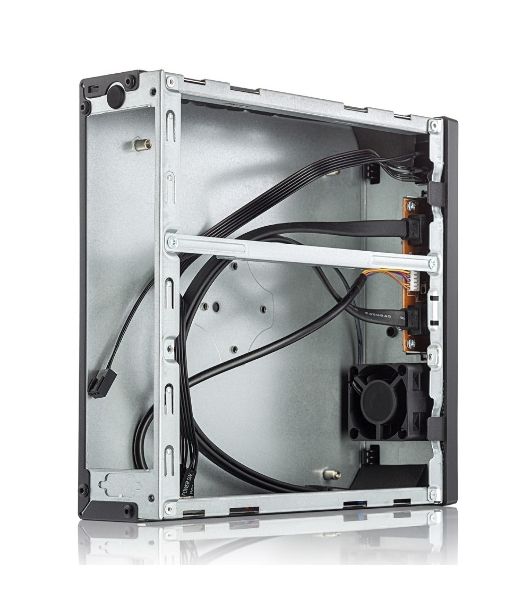 Корпус Foxline FL-L01-AD120-D65, USFF Desktop, чёрный, БП 120 Вт (внешний адаптер)