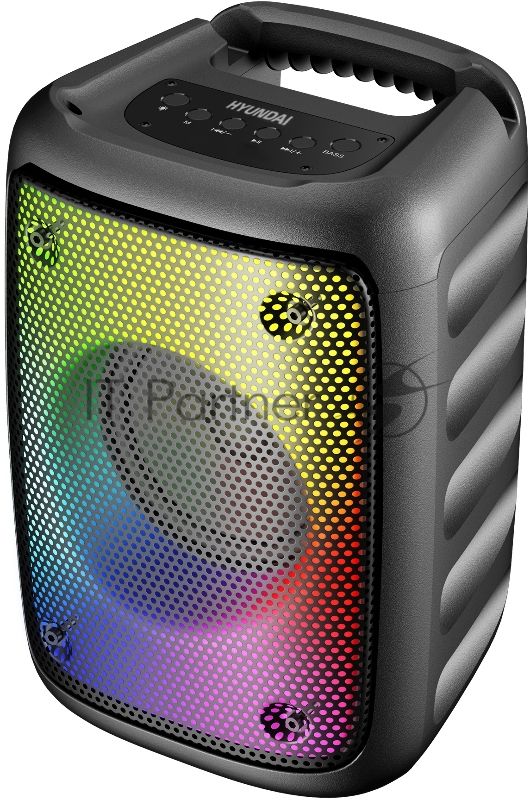 Колонка портативная Hyundai H-PS1006 черный 30 Вт 1.0 BT 10м 1500mAh