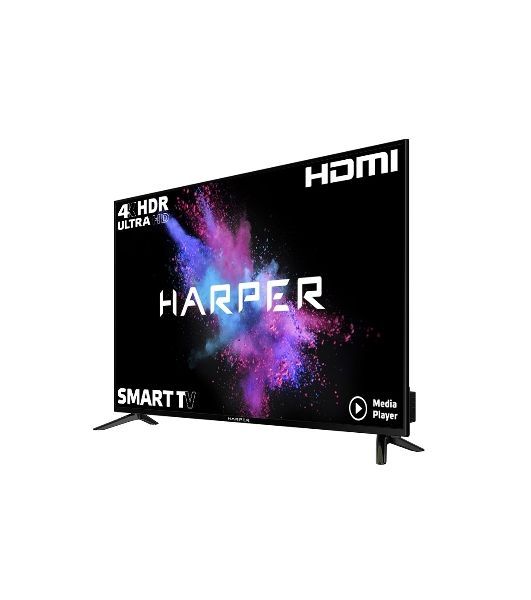 Телевизор Harper 58" 58U750TS черный Direct LED UHD 60Hz Smart