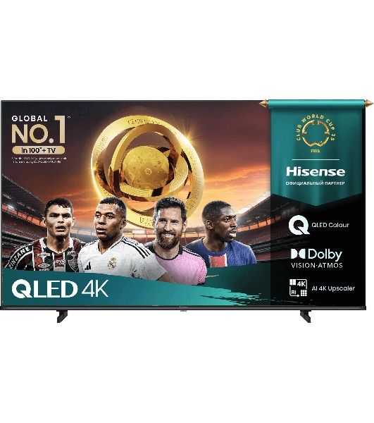 Телевизор Hisense 55" 55E7Q черный QLED 4K UHD 60Hz Smart TV VIDAA