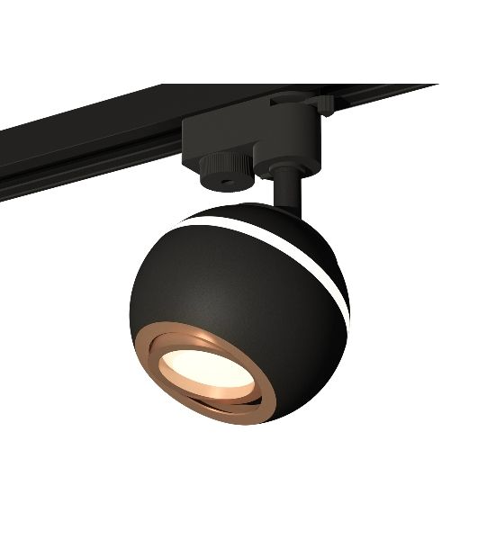 Светильник Ambrella light XT1102024 SBK/PPG черный песок/золото розовое полированное MR16 GU5.3 LED 3W 4200K