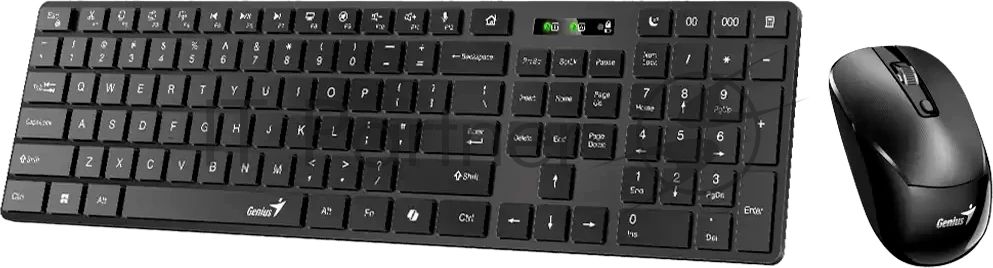 Комплект клавиатура+мышь Genius SlimStar 8250 беспроводной, USB, 1200 DPI, чёрный