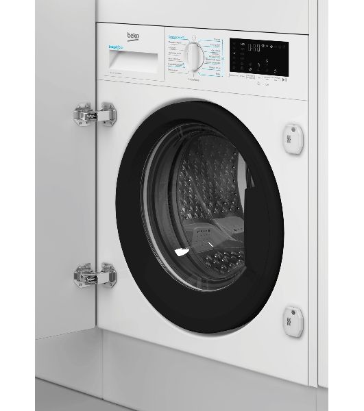 Стиральная машина встраиваемая Beko BI3DBT8841W белый, загрузка фронтальная 8 кг, 1400 об/мин, класс A