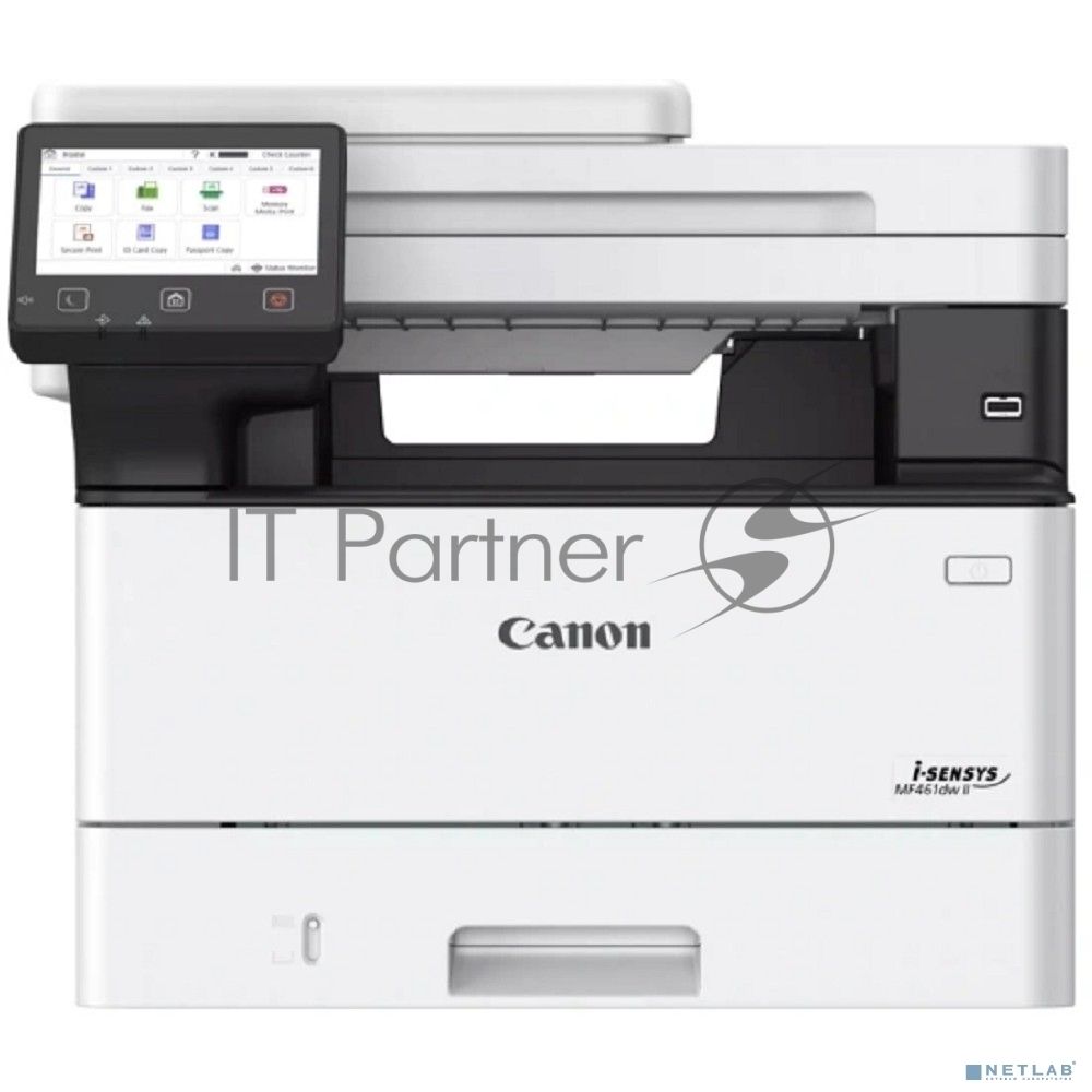 МФУ лазерное Canon i-SENSYS MF461dw II (A4, принтер/копир/сканер, 1200dpi, 36ppm, 1+4Gb, DADF50, Duplex, WiFi, Lan, USB) (7188C019)