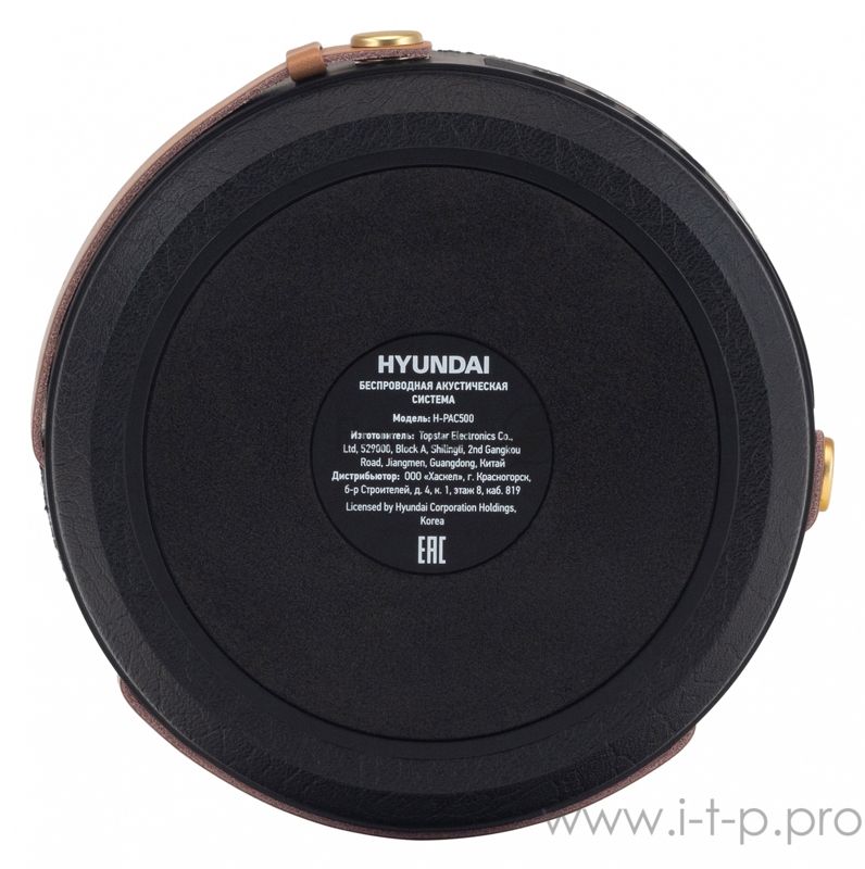Колонка портативная Hyundai H-PAC520 синий 8W 1.0 BT/3.5Jack 10м 2200mAh