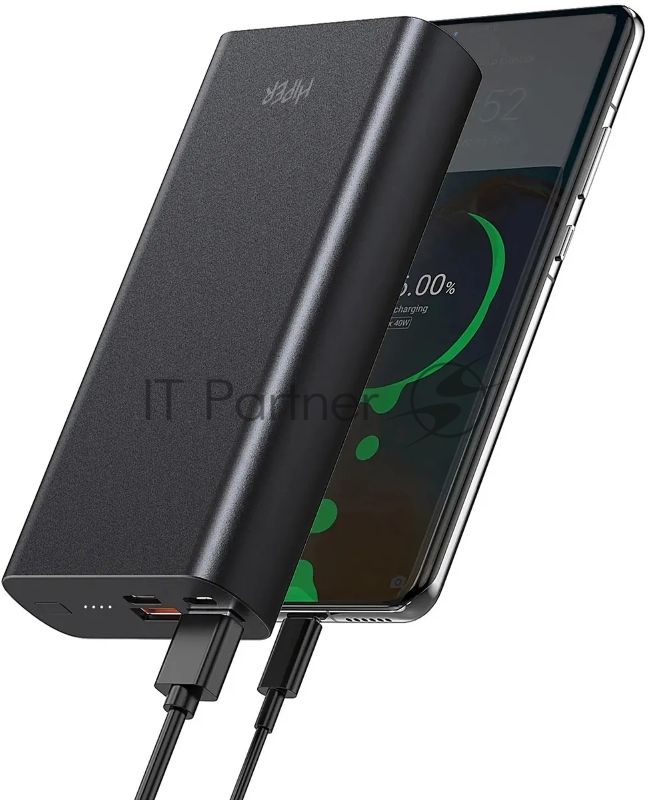 Портативный аккумулятор HIPER CORE 3XL Metal черный (20000 мАч)