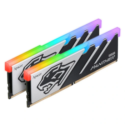 Оперативная память Apacer Panther RGB, DDR5, 32GB (2x16GB), 5600 MHz, CL40, с радиатором, RGB