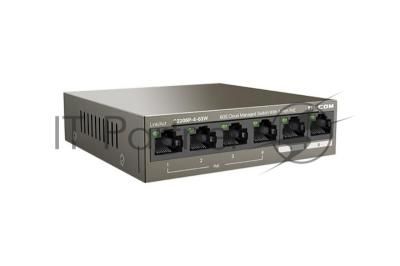 Коммутатор сетевой IP-COM G2206P-4-63W 4x10Base-T/100Base-TX/1000Base-T 2x1000Base-T PoE порты 4 Количество портов PoE+ 4 G2206P-4-63W