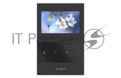 Монитор LCD 4.3" IP DOORPHONE SQ-04 BLACK SLINEX черный