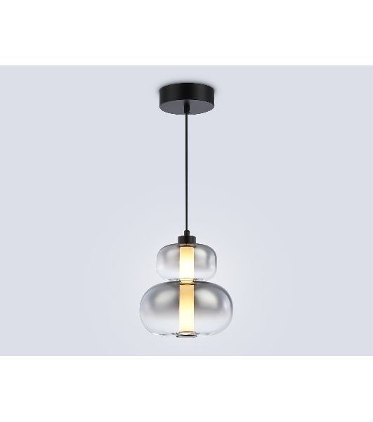 Подвесной светодиодный светильник Ambrella light LH11052 BK/SM черный/дымчатый 12W 3000K D230*265