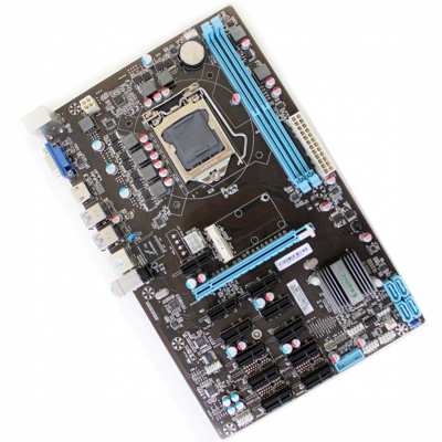Материнская плата для майнинга Esonic B250-BTC-Gladiator, LGA 1151, Intel B250, 2xDDR4, 4xSATA, 1xPCIe 3.0 x16, 11xPCIe x1, 1xHDMI, 1xVGA, 1x 1Gb LAN, 4xUSB-A 3.2 Gen 1, 3x3.5 мм, 5.1, ATX