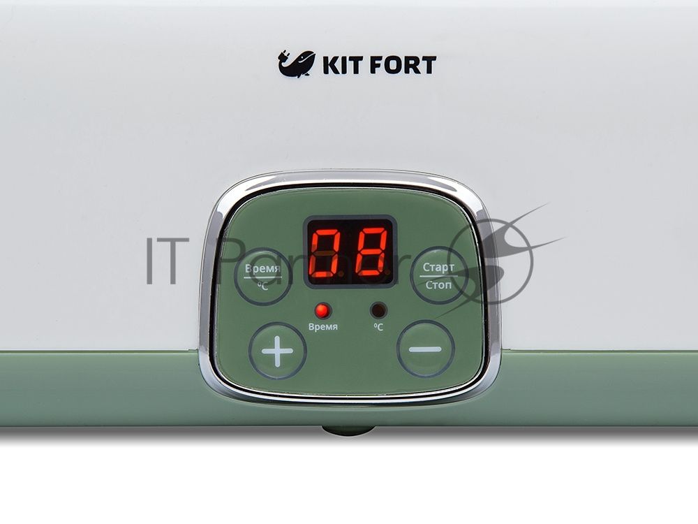 Йогуртница Kitfort KT-2007 20Вт 4б. 180 мл упр.:электрон. белый/зеленый