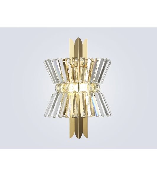 Настенный светильник Ambrella light LH41029/2 BS/CL латунь/прозрачный E14*2 max 40W 310*180*460