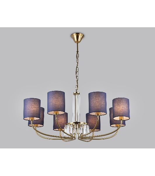 Люстра Ambrella light LH71273/8 BS/DB латунь/темно синий E14/8 max 40W D820*840