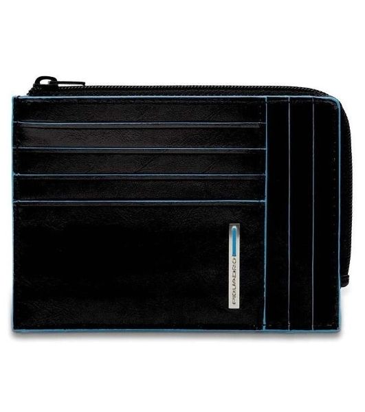 Чехол для кредитных карт Piquadro Blue Square PU1243B2R/N черный натур.кожа