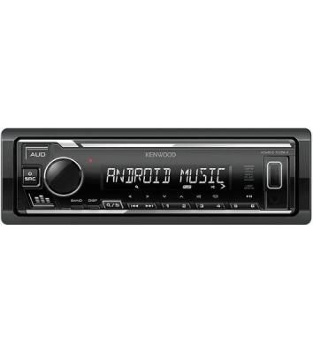 Автомагнитола Kenwood KMM-105M, 1 DIN, USB Type-A, AUX, съёмная панель