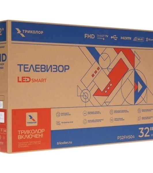 Телевизор Триколор 32" P32FH504 черный LED FHD 60Hz Android