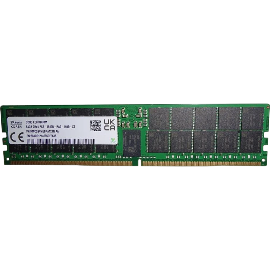 Оперативная память Hynix, DDR5, 64GB (1x64GB), 4800 MHz, CL40, RDIMM, OEM