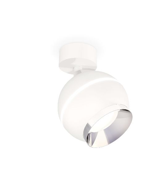 Комплект поворотного светильника Ambrella light XM1101002 SWH/PSL белый песок/серебро полированное MR16 GU5.3 LED 3W 4200K (A2202, C1101, N7032)