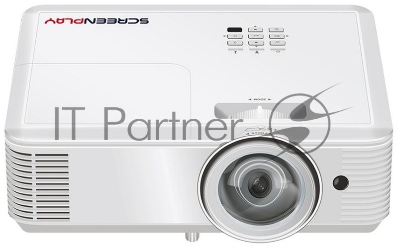 Проектор ScreenPlay INFOCUS SP224ST DLP, XGA, 3800 lm, 30 000:1, 0.62:1, 2xHDMI 1.4, VGA in/out, S-Video, 3.5mm in/out, USB-A, RS-232, лампа 15 000ч.(ECO mode), 10W, 27дБ, 2,9 кг, БЕЛЫЙ