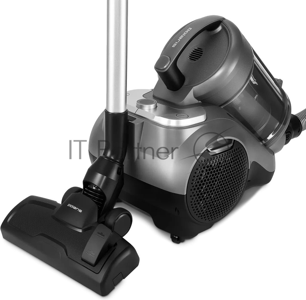 Пылесос Polaris PVC 3344 черный/серый, 650/2200 Вт, уборка сухая, пылесборник контейнер/мешок 2 л
