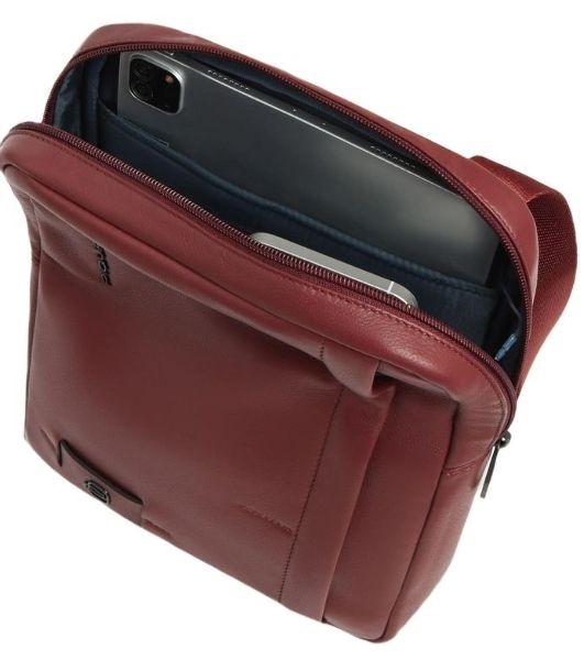 Сумка мужская Piquadro Russel CA1816W137/CU красное дерево натур.кожа