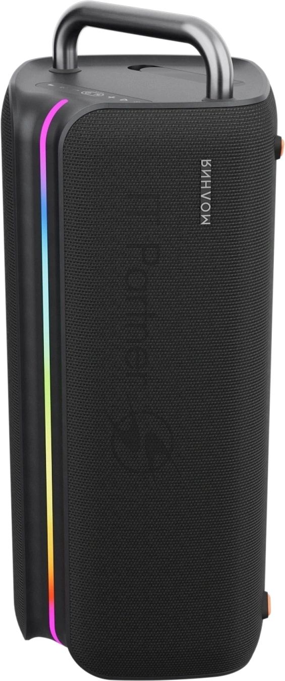 Колонка портативная Ural Молния Бит черный 420W 1.1 BT/3.5Jack/USB-C 10м 8000mAh (без.бат)