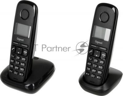 Радиотелефон Dect Gigaset A170 DUO черный (труб. в компл.:2шт) АОН Радиотелефон Dect Gigaset A170 DUO черный (труб. в компл.:2шт) АОН