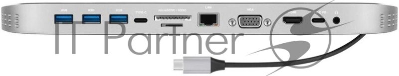 Концентратор USB-C FALCON черный TC-00257 ROMBICA