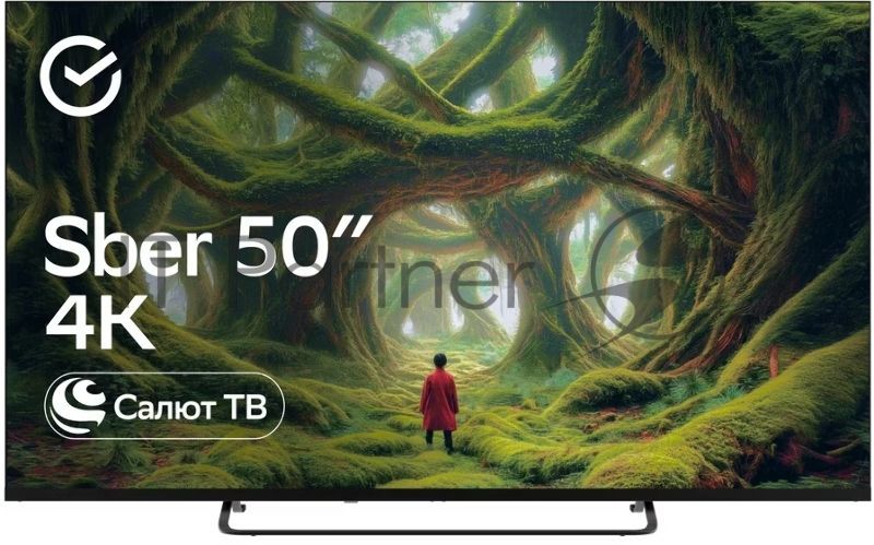 Телевизор Sber 50" SDX-50U4127 Салют ТВ черный LED 4K UHD 60Hz Smart TV