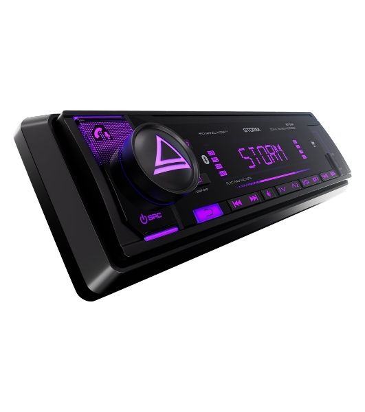 Автомагнитола AURA STORM-677DSP, 1 DIN, Bluetooth, USB Type-A, AUX, пульт ДУ