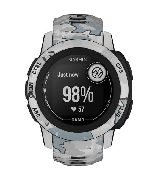 Умные часы Garmin Instinct 2S Camo Edition, 1.1" MIP, Bluetooth, ANT+, 10 ATM, черный / серый / камуфляж