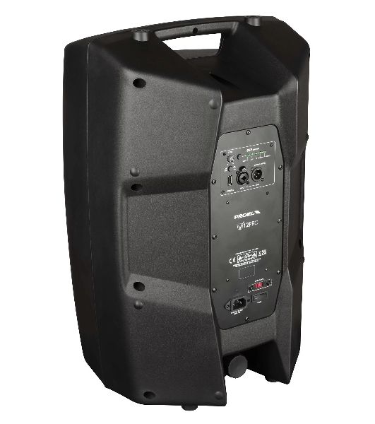 Активная акустическая система PROEL V12PRO 2-х полосная, НЧ динамик 12", ВЧ динамик 1", DSP, мощность пик./ном. 600/300 Вт, АЧХ 50-20000 Гц, макс. SPL 124 дБ, Combo XLR/TRS мик./лин. вход, XLR лин. выход, USB-A порт для радиосистем U24B/U24H