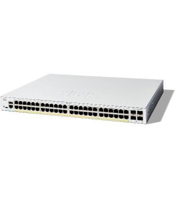 Коммутатор Cisco Catalyst C1300-48P-4G, 48×1 Гбит/с, 4×1 Гбит/с SFP, управляемый