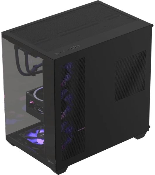 Корпус Formula Crystal Z2 Plus AR V2 Black, Midi-Tower, чёрный, 4 x 120 мм