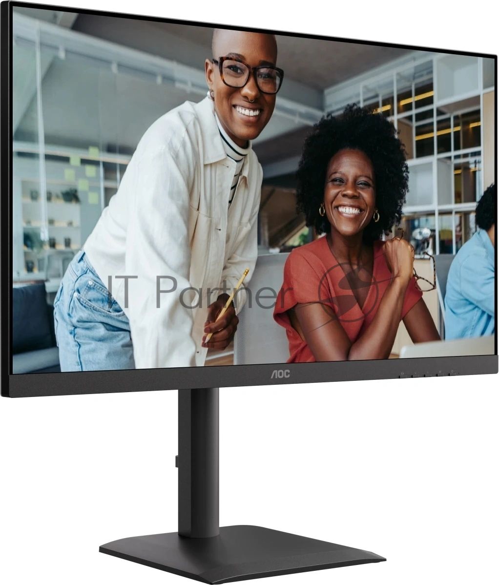 Монитор 27" AOC U27E4CV IPS 3840x2160, 60 Гц, 4 мс, 16:9, 400 кд/м², 2xHDMI 2.0, DP 1.4, DP Out, USB-C (90 Вт), USB Hub (4x USB 3.2), RJ45, 3.5 Jack, динамики (2x2 Вт), HDR Ready, Adaptive-Sync, VESA 100x100, черный