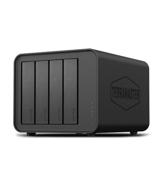 Сетевое хранилище TerraMaster F4-424 Pro tower NAS 8C 3,8Ghz/32Gb/TRAID,JBOD,RAID0,1,10,5,6/up to 4 HS SATA(3,5' or 2,5')/2xM.2 2280 NVMe/2xUSB3.2 /HDMI/2x2,5GbE RJ-45/iSCSI/1xPS/1YW