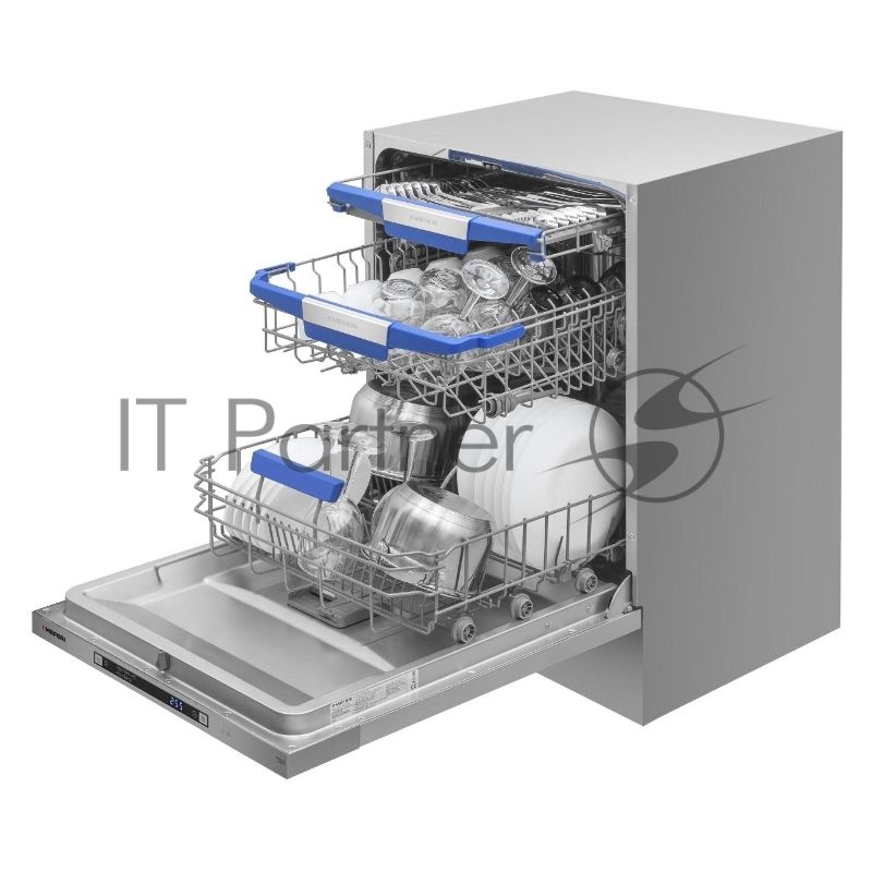 Встраиваемая посудомоечная машина Meferi MDW6073 Comfort, нержавеющая сталь, 59.8 см, 14 компл., 47 дБ, класс A