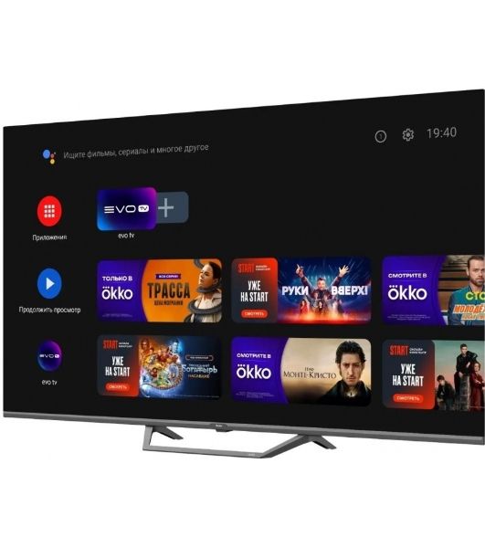 Телевизор Haier 43" DH1PM9D00RU черный DLED 4K UHD 60Hz Android TV 2GB/16GB